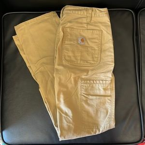 Original Fit Khaki Carhartt Canvas Pants